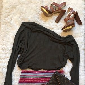 Michael Kors tan and gold heels